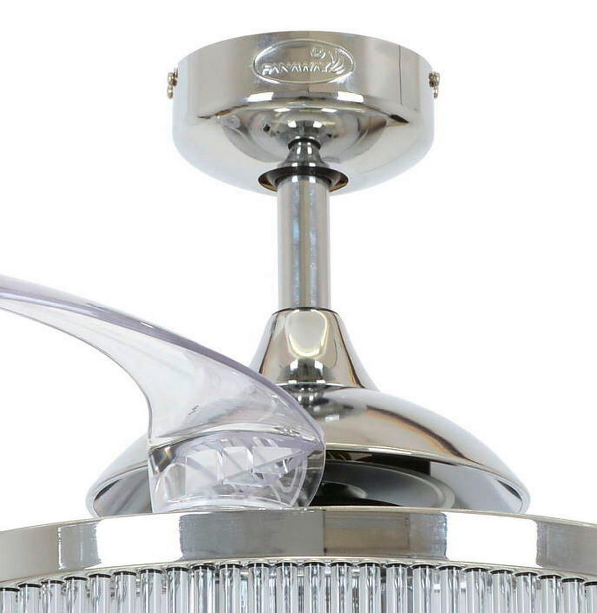 TAKFLÄKT FANAWAY CORBELLE 122/40 cm  - kromfärg/transparent, Design, metall/plast (122/40cm) - P & B