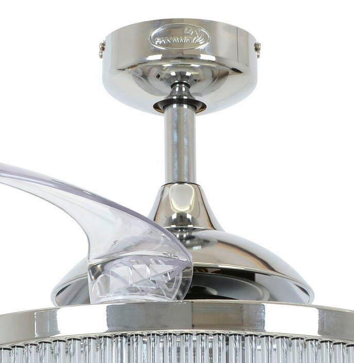 Thumbnail - P & B Deckenventilator Fanaway Corbelle, Metall, F, 40 cm, Fernbedienung, Sommerbetrieb, Winterbetrieb, geräuscharm, ein...