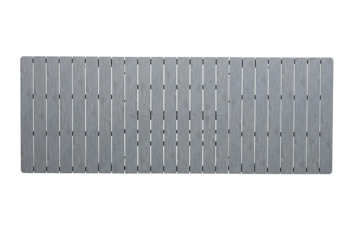 GARTENTISCH 160-240/90/78 cm Metall, Kunststoff rechteckig  - Anthrazit/Grau, MODERN, Kunststoff/Metall (160-240/90/78cm) - Ambia Garden