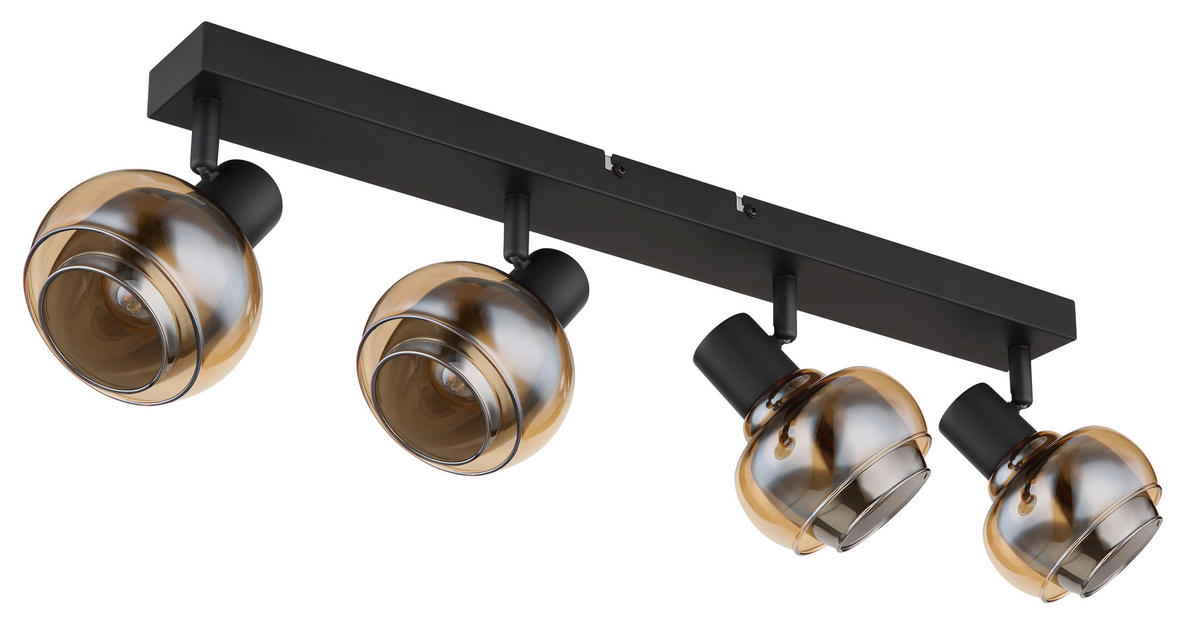 STRAHLER - Schwarz, Basics, Glas/Metall (56/10,5/13,5cm) - Globo