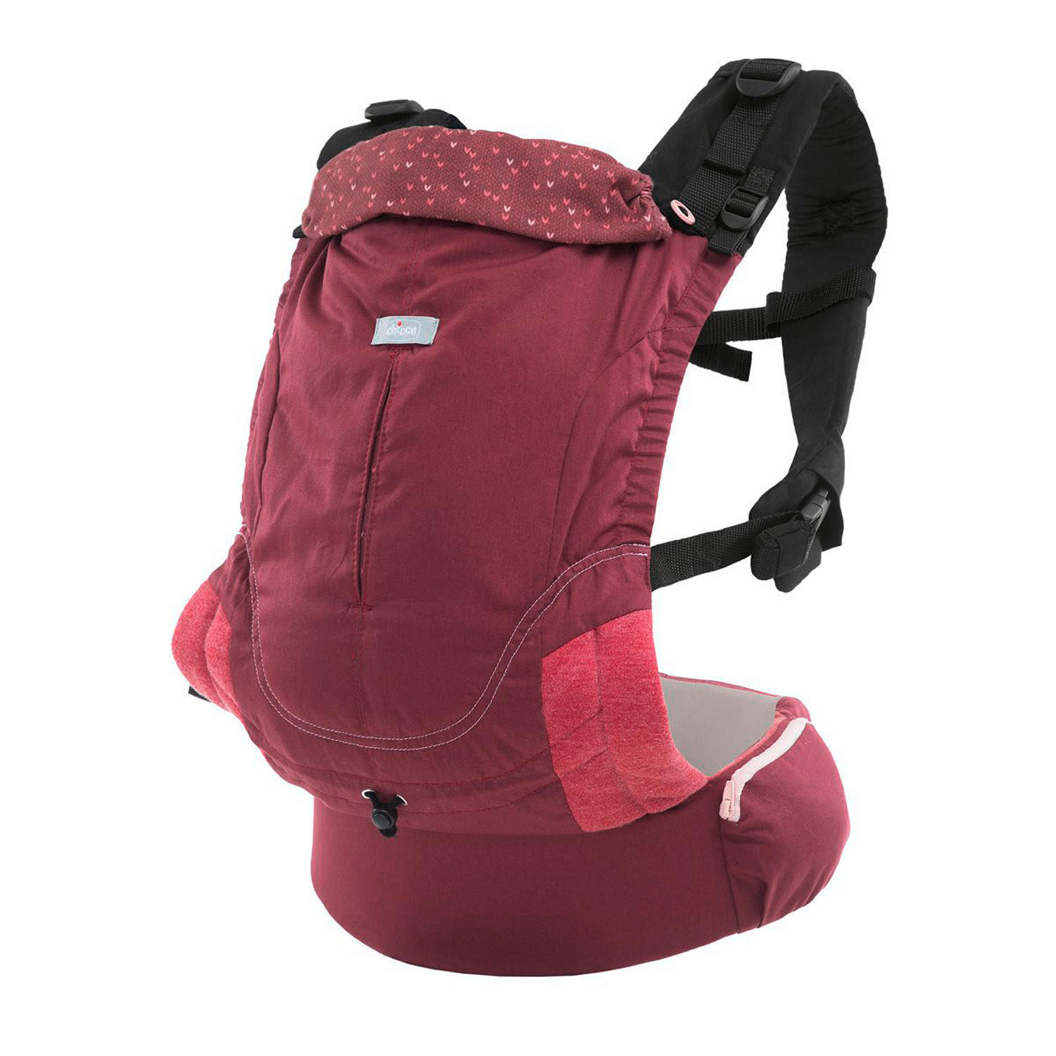 BABYTRAGE  - Weinrot, Basics, Textil (37/62cm) - Chicco