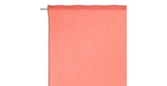 FERTIGVORHANG halbtransparent - Koralle/Orange, Basics, Textil (140/300cm) - Esposa