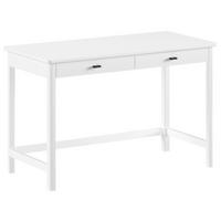 JUGENDSCHREIBTISCH Buche massiv  - Schwarz/Weiß, MODERN, Holz/Metall (120/77/60cm) - MID.YOU