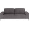 SCHLAFSOFA in Webstoff Grau  - Schwarz/Grau, Design, Textil/Metall (240/89/103cm) - Ti'me