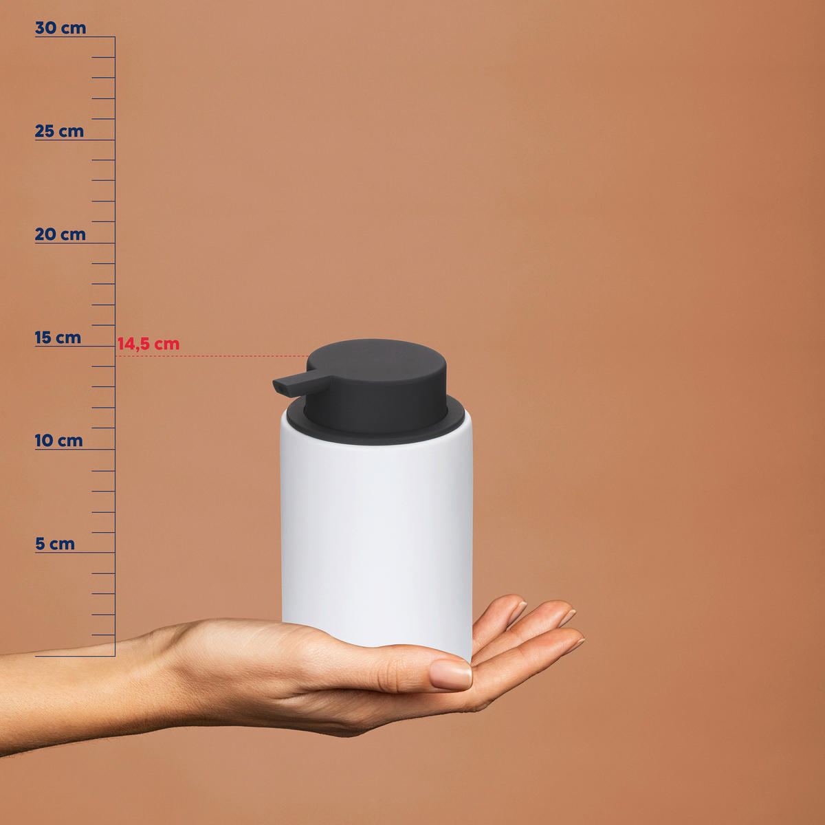 SEIFENSPENDER Keramik  - Beige, Basics, Keramik (9/14,5cm) - Kela