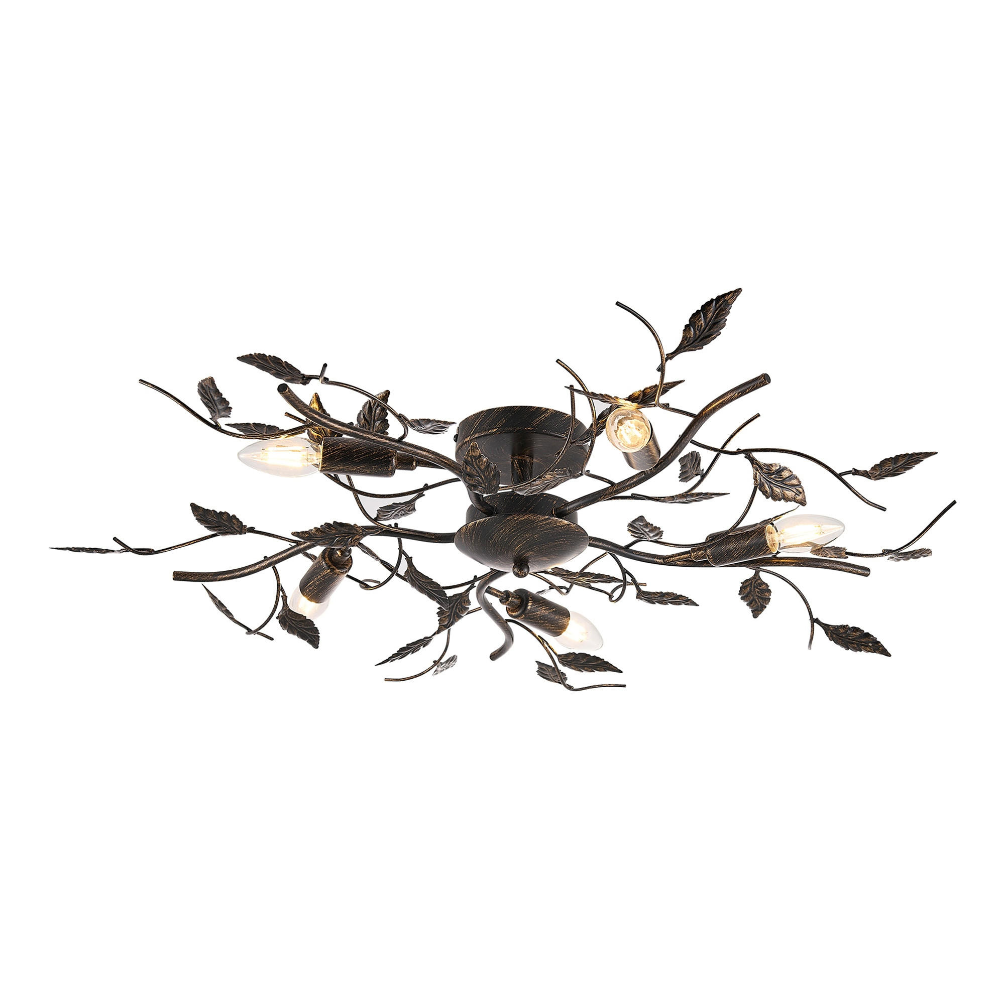 DECKENLEUCHTE Ashford 78/16,5 cm   - Goldfarben/Schwarz, KONVENTIONELL, Metall (78/16,5cm) - Novel