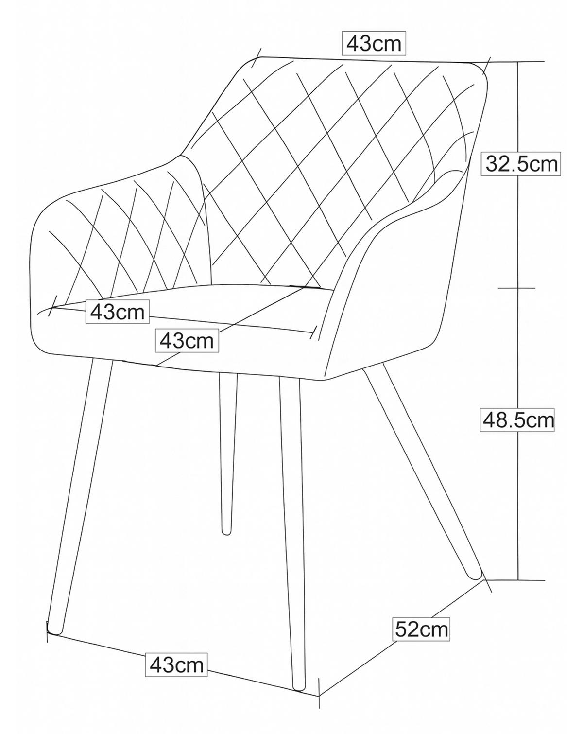STUHL-SET 2 Stück  in Webstoff  - Anthrazit/Schwarz, MODERN, Textil/Metall (56/83/60cm) - MID.YOU