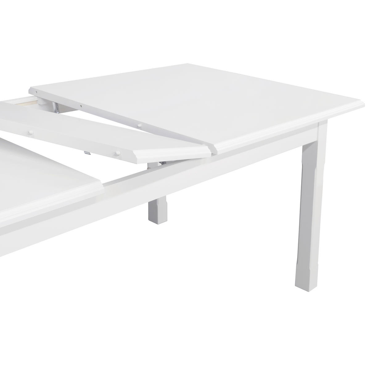 ESSTISCH Weiß rechteckig  ausziehbar  - Weiß, ROMANTIK / LANDHAUS, Holz/Holzwerkstoff (160/90/75cm) - Livetastic