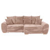 ECKSOFA in Cord Altrosa  - Eichefarben/Altrosa, Konventionell, Holz/Textil (276/177cm) - Carryhome