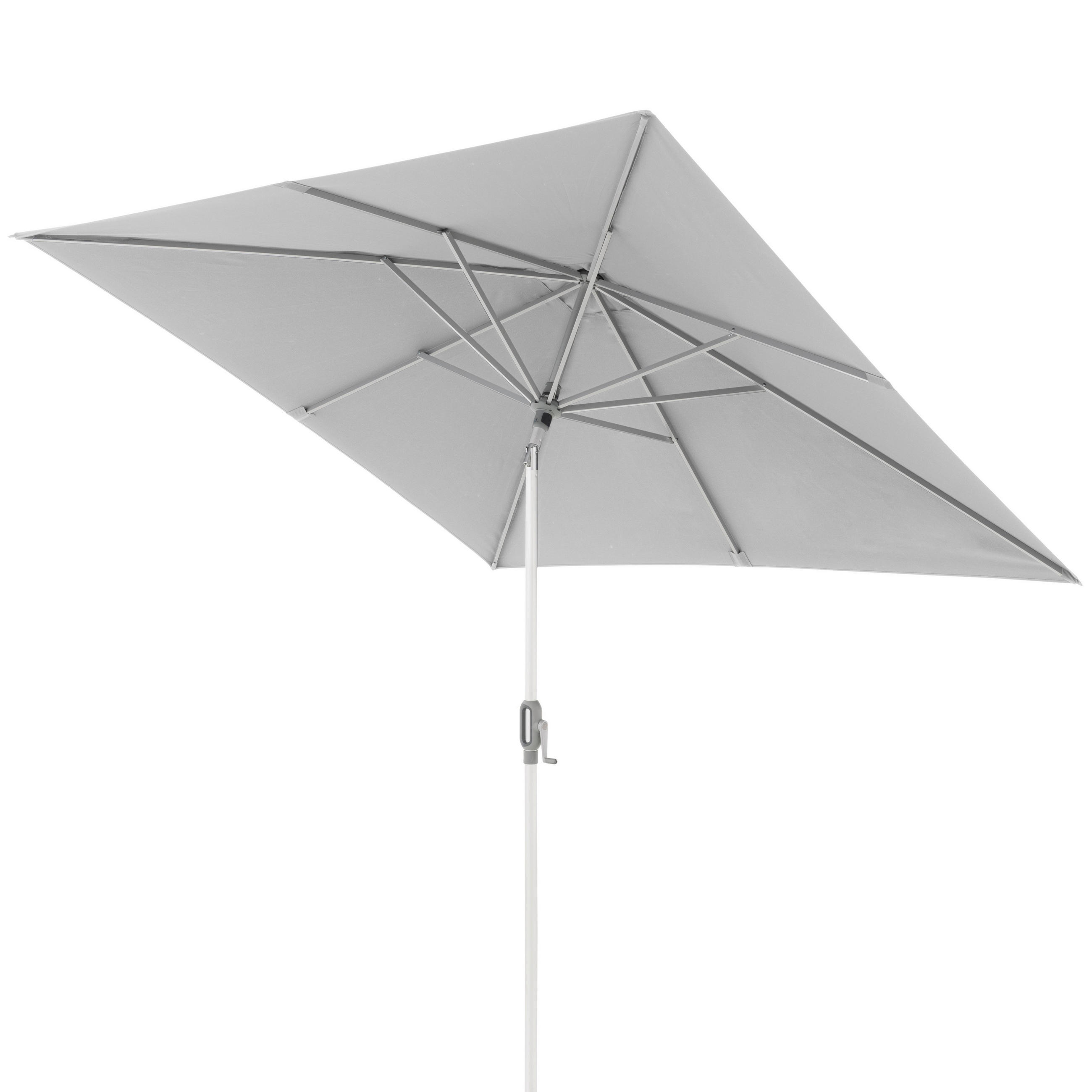 SONNENSCHIRM 240x240 cm Hellgrau  - Silberfarben/Hellgrau, KONVENTIONELL, Textil/Metall (240/240cm) - Doppler