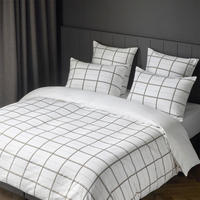 BETTWÄSCHESET Boss Check 160/210 cm  50 cm/70 cm  - Weiss, Design, Textil (160/210cm) - Hugo Boss