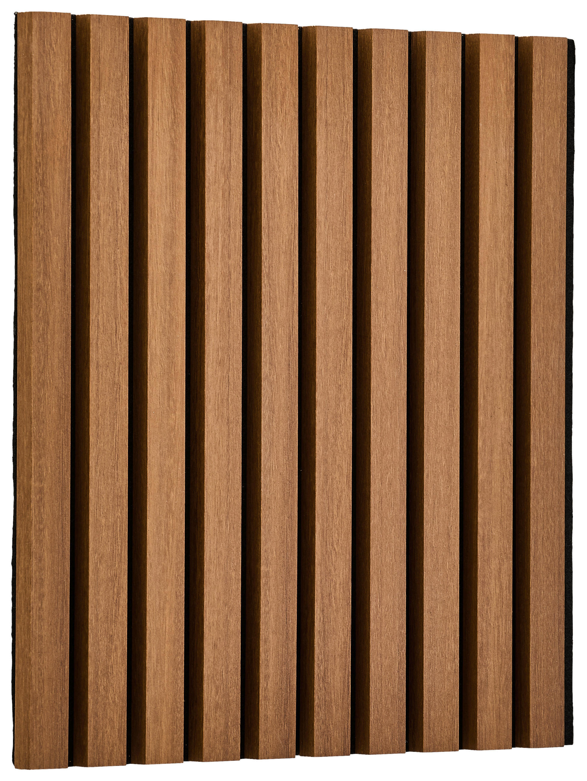 AKUSTICKÝ PANEL 40/40/2,1 cm   - černá/barvy vlašských ořechů, Basics, kompozitní dřevo/plast (40/40/2,1cm) - Boxxx