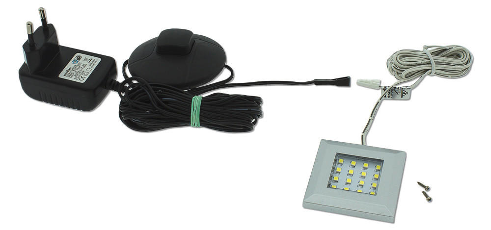 SKÅPBELYSNING LED-ljuskälla  - silver, Basics, plast (53/53/7cm) - MID.YOU