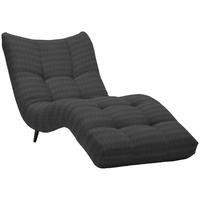 RELAXLIEGE in Cord Dunkelgrau  - Dunkelgrau/Schwarz, Design, Textil/Metall (87/93/188cm) - Xora