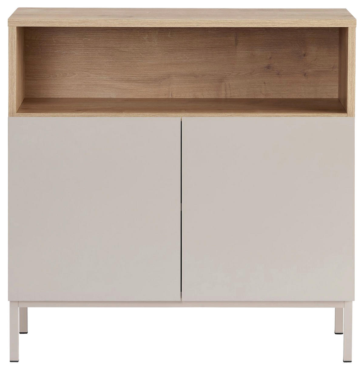 SIDEBOARD  80/80/40 cm  - Sandfarben/Eichefarben, MODERN, Holzwerkstoff (80/80/40cm) - MID.YOU