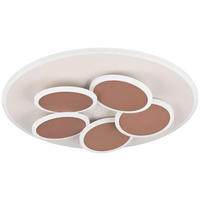 LED-DECKENLEUCHTE 49/7.5 cm   - Braun/Grau, Design, Metall (49/7.5cm) - Trio Leuchten