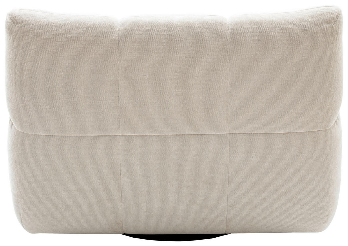 SESSEL Chenille Naturfarben  - Schwarz/Naturfarben, Design, Kunststoff/Textil (112/85/108cm) - Pure Home Lifestyle