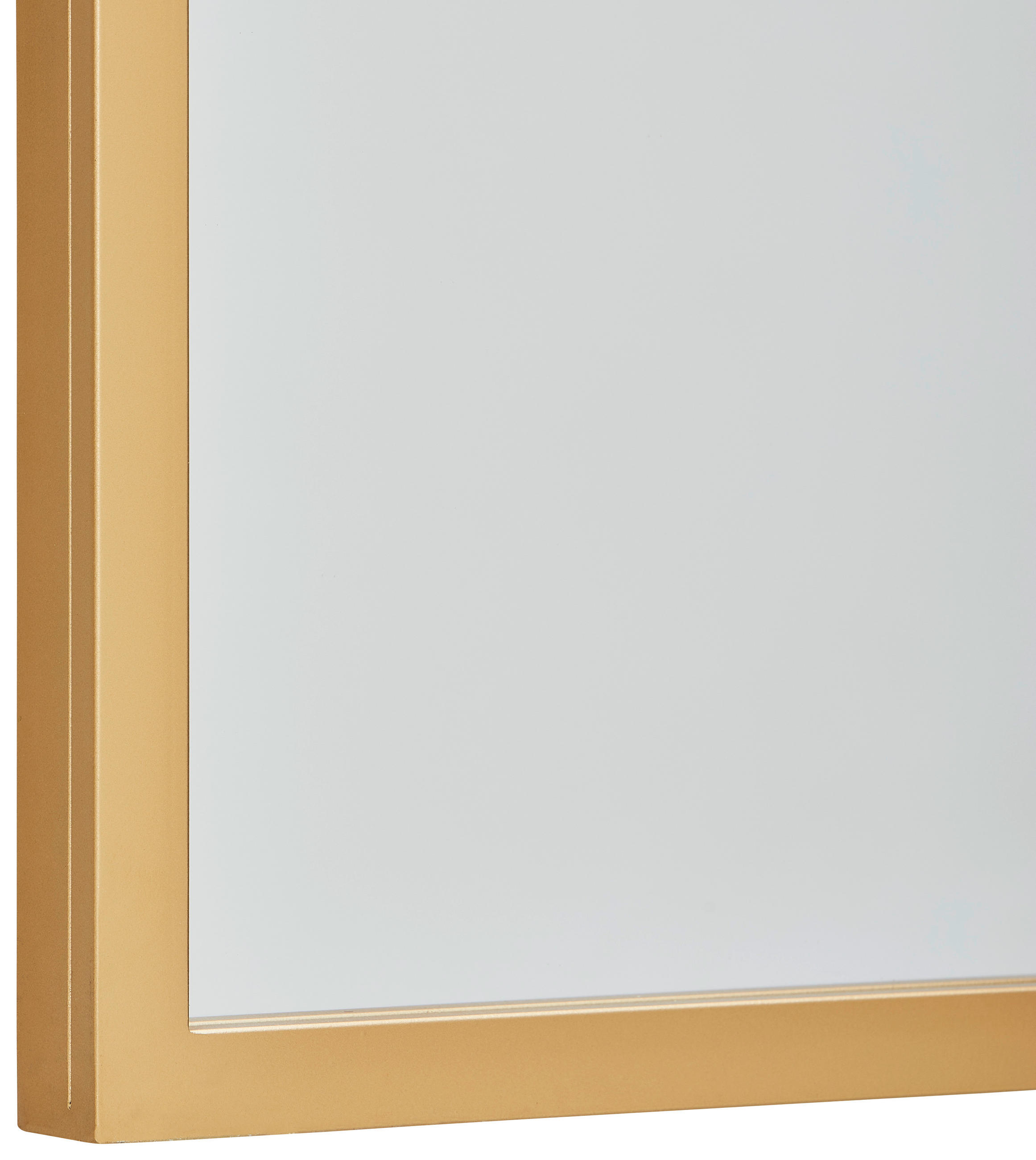 Thumbnail - Mid.you Wandspiegel, Gold, Metall, Glas, Holzwerkstoff, rechteckig, 100x180x3 cm, Bsci, Spiegel, Wandspiegel
