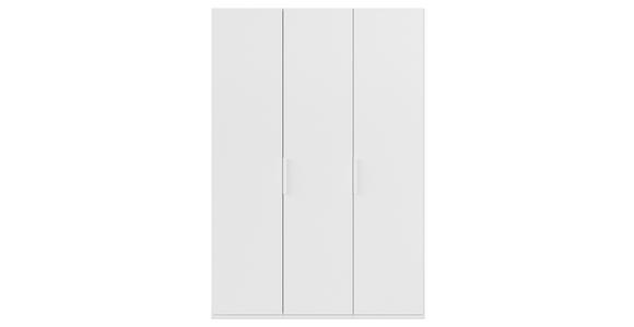 DREHTÜRENSCHRANK 151/235/61 cm,  in Weiß, 3-türig  - Weiß, Basics, Holzwerkstoff/Metall (151/235/61cm) - Novel