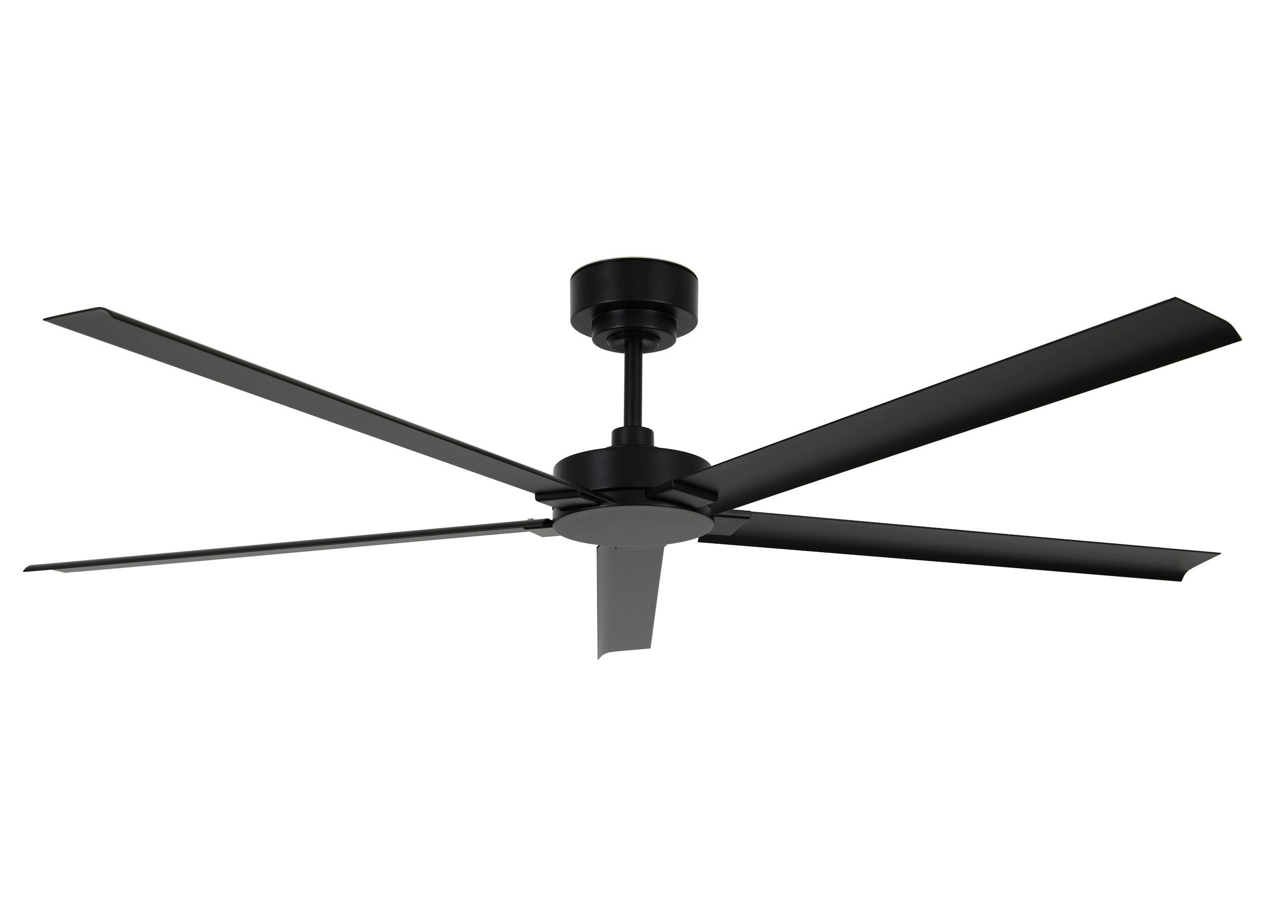 DECKENVENTILATOR Monza 152/31/152 cm   - Schwarz, Basics, Metall (152/31/152cm)
