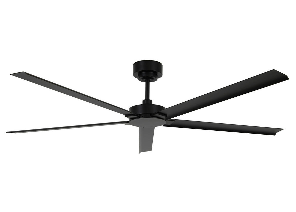 DECKENVENTILATOR Monza 152/31/152 cm   - Schwarz, Basics, Metall (152/31/152cm)