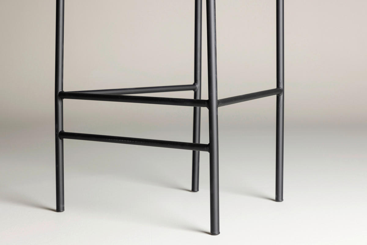 BARHOCKER-SET in Braun  - Braun, Design, Textil/Metall (47/105/49cm) - Livetastic