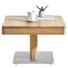 COUCHTISCH in Holz 70/70/45,5-(63) cm - Eichefarben/Alufarben, Design, Holz (70/70/45,5-(63)cm) - Linea Natura COUCHTISCH in Holz 70/70/45,5-(63) cm - Eichefarben/Alufarben, Design, Holz (70/70/45,5-(63)cm) - Linea Natura