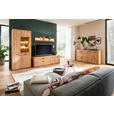 WOHNWAND  in Eichefarben  302/208/50 cm  - Eichefarben/Anthrazit, KONVENTIONELL, Glas/Holz (302/208/50cm) - Cantus
