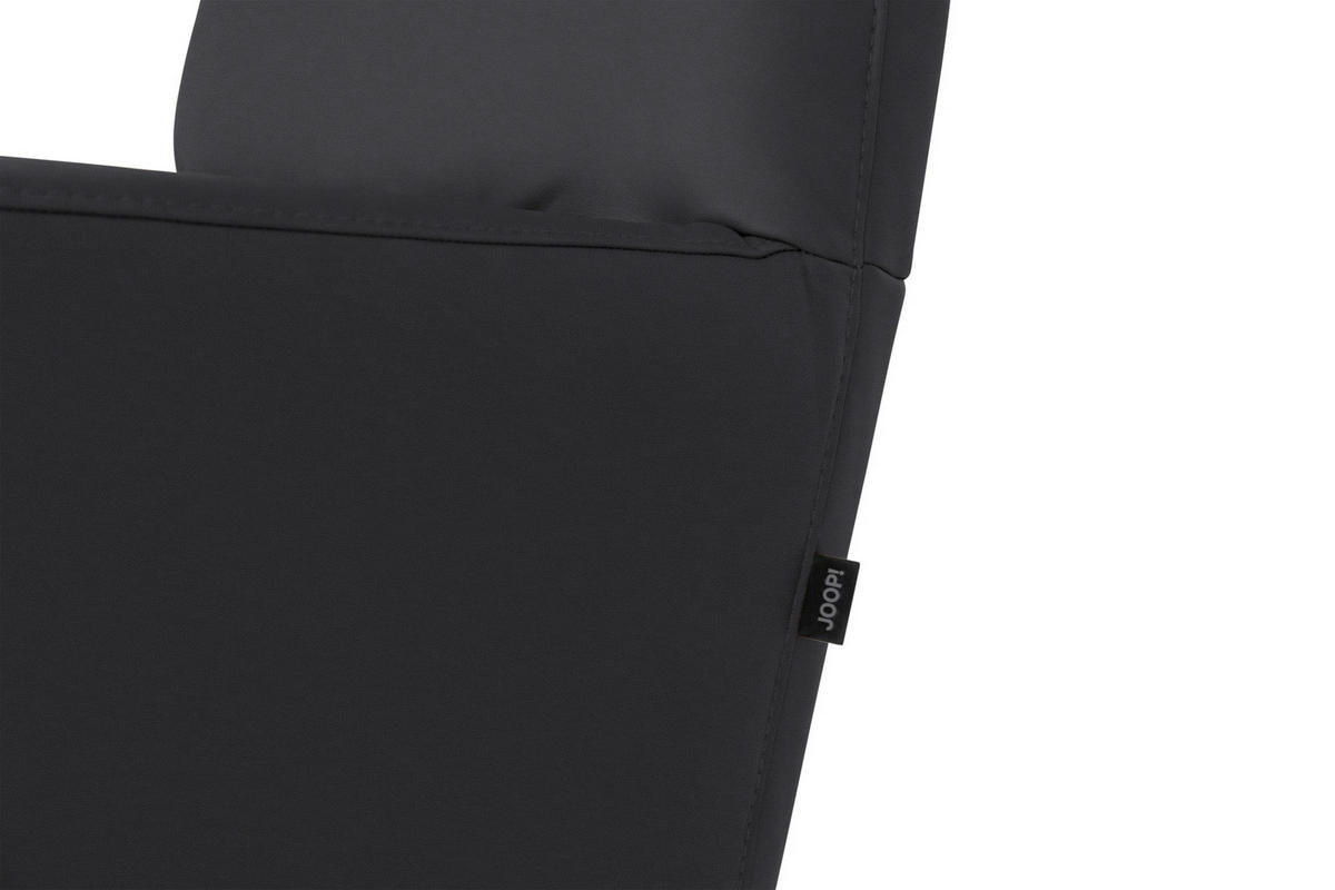 RELAXSESSEL Leder Anthrazit  - Anthrazit/Schwarz, Modern, Leder/Metall (66/110/83cm) - Joop!
