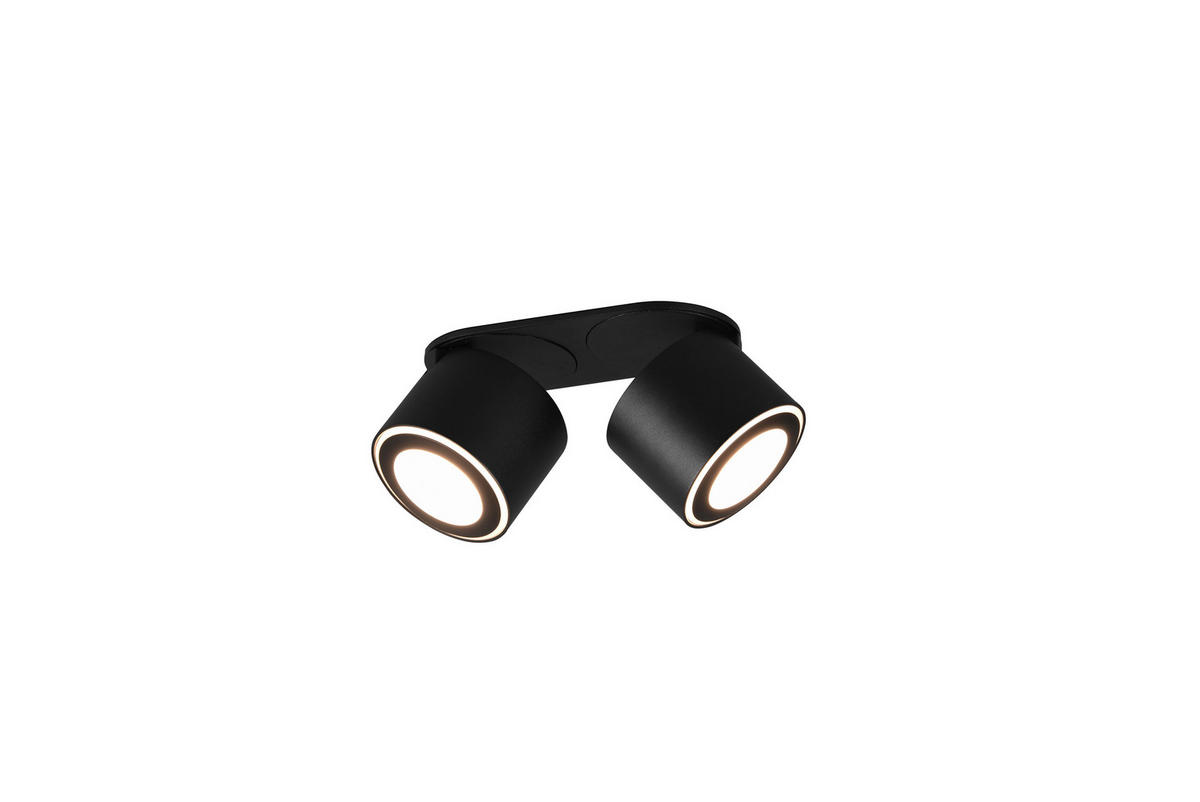 LED-STRAHLER - Schwarz, Design, Metall (17/10,6cm)