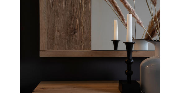 WANDSPIEGEL 76/86/5 cm - Eichefarben, Design, Glas/Holzwerkstoff (76/86/5cm) - Xora