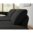 ECKSOFA  in Flachgewebe Anthrazit  175-224/255-365 cm  - Anthrazit/Schwarz, Design, Textil/Metall (175-224/255-365cm) - Dieter Knoll