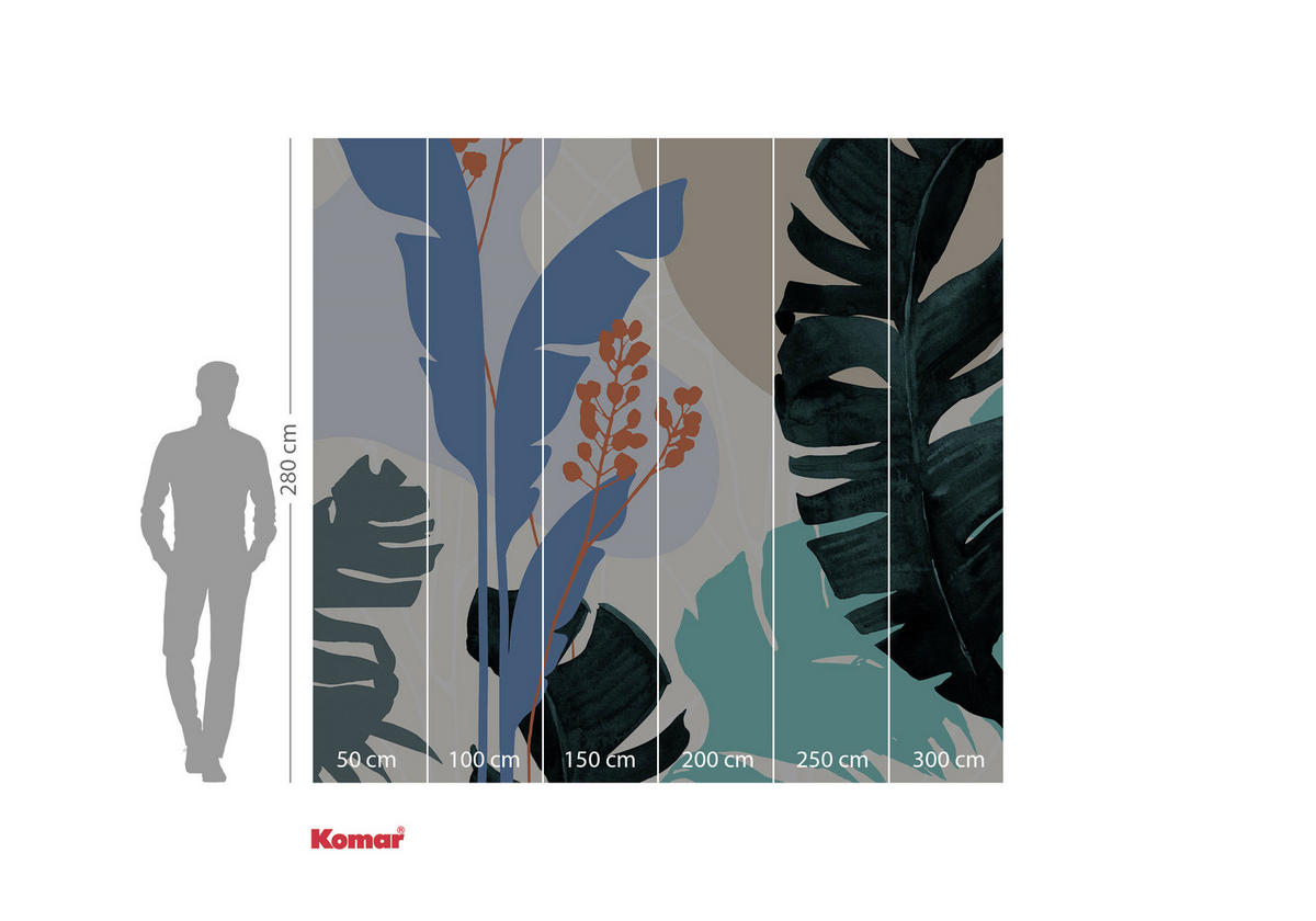FOTOTAPET 300/280 cm  - multicolor, Trend, papper (300/280cm) - Komar