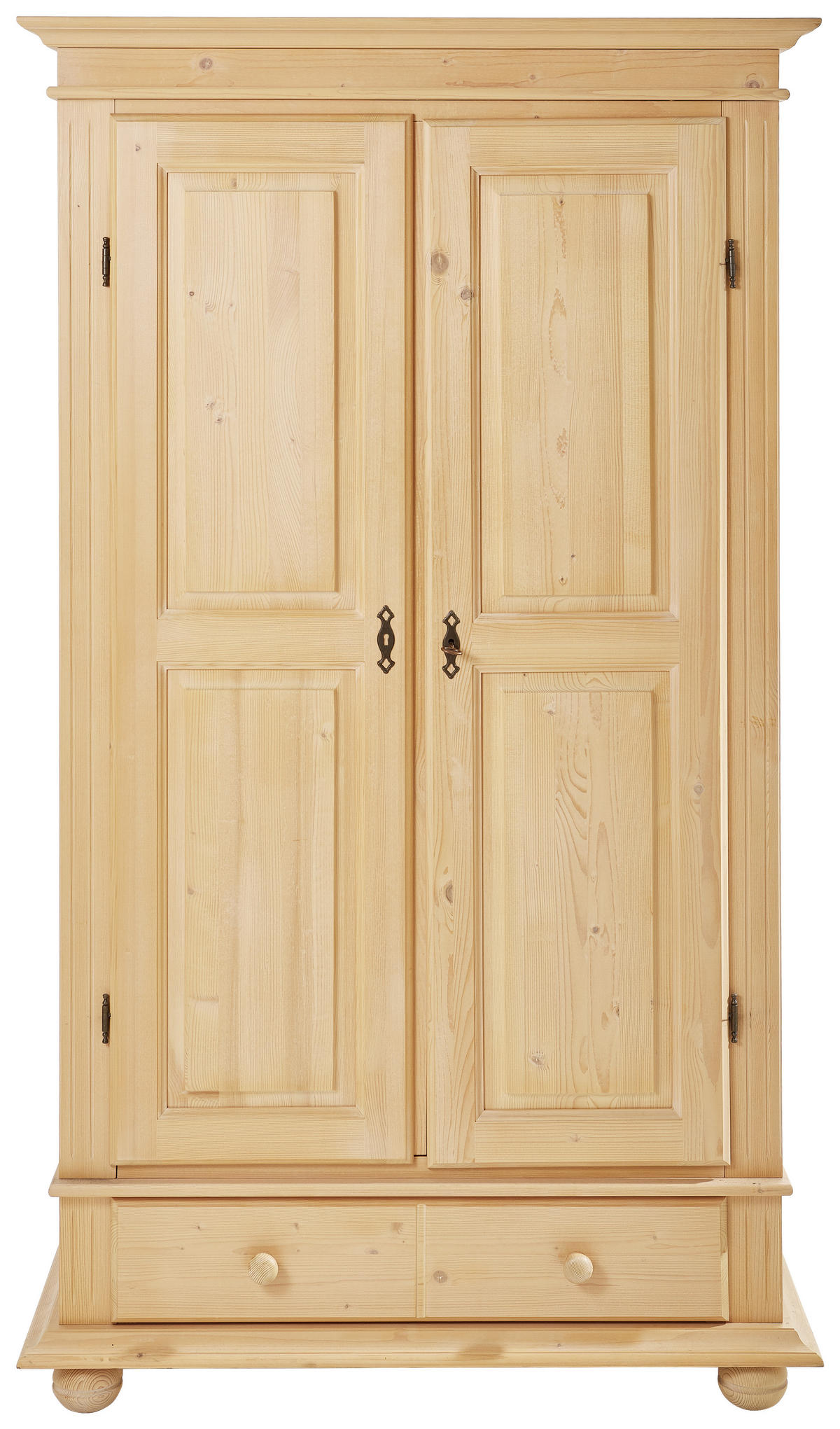 GARDEROBENSCHRANK 110/192/58 cm  - Fichtefarben/Schwarz, LIFESTYLE, Holz/Metall (110/192/58cm) - Landscape