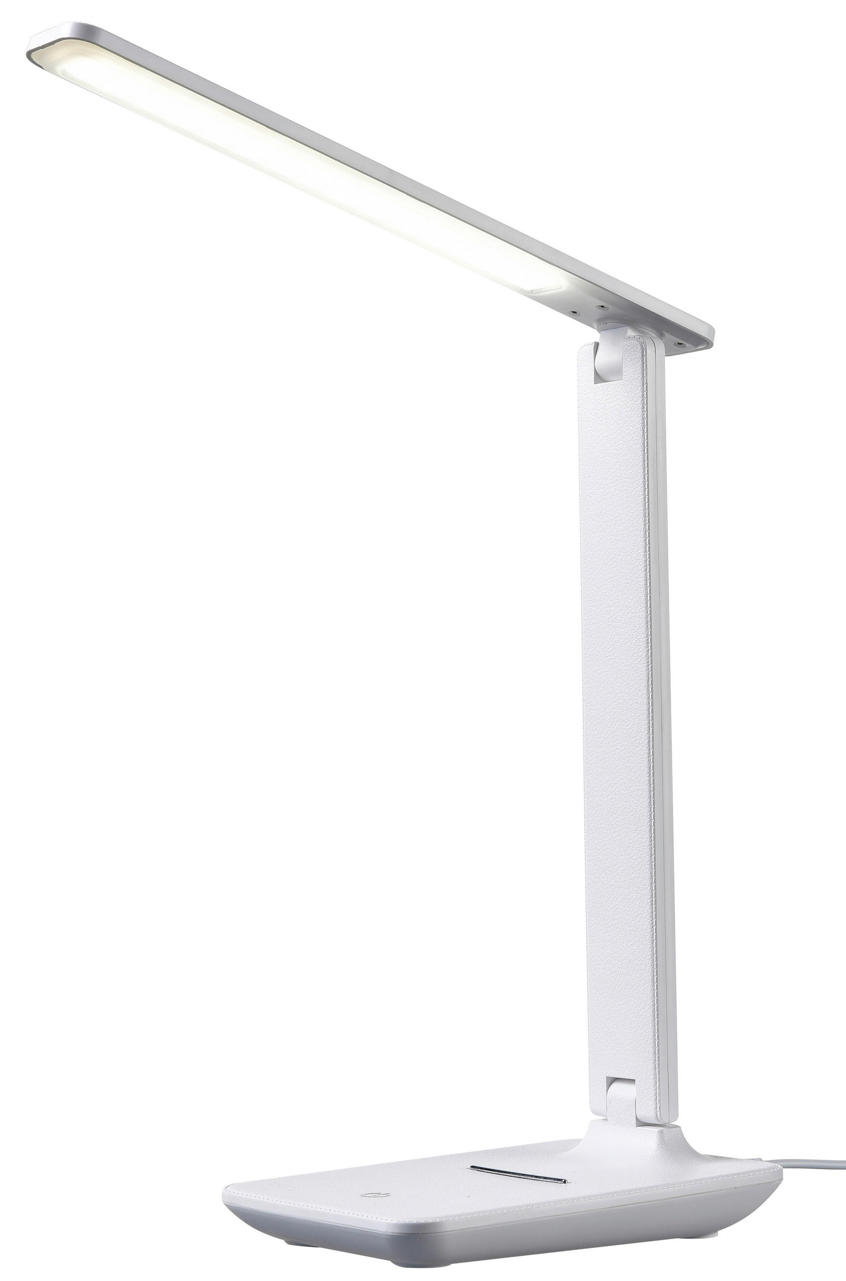 LED LAMPA NA PÍSACÍ STÔL, dotykový stmievač, 35 cm - biela, Basics, plast (35cm) - Novel