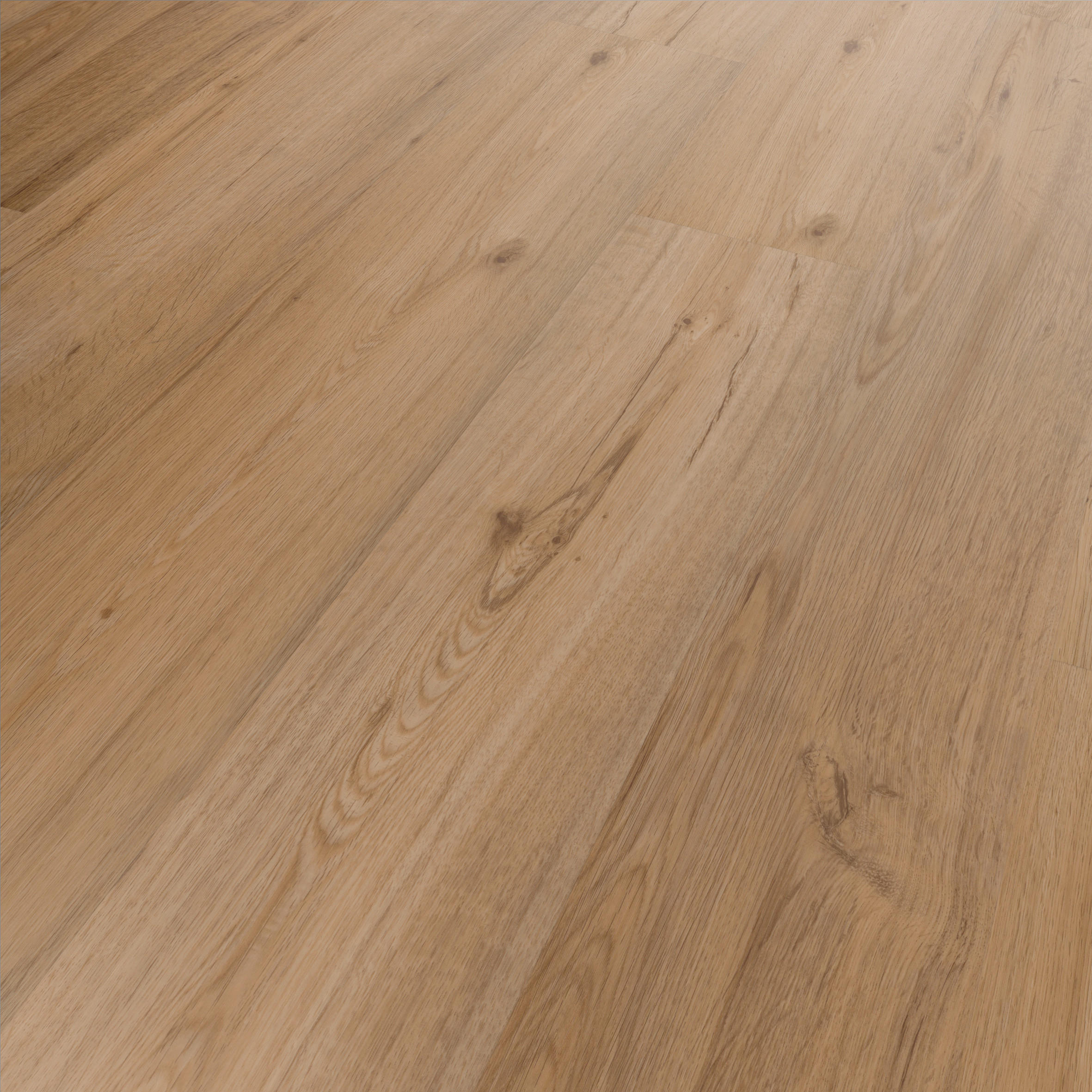 DESIGNBODEN FIXED  per  m² - Eichefarben, Basics, Kunststoff (121.9/18.4/0.25cm)