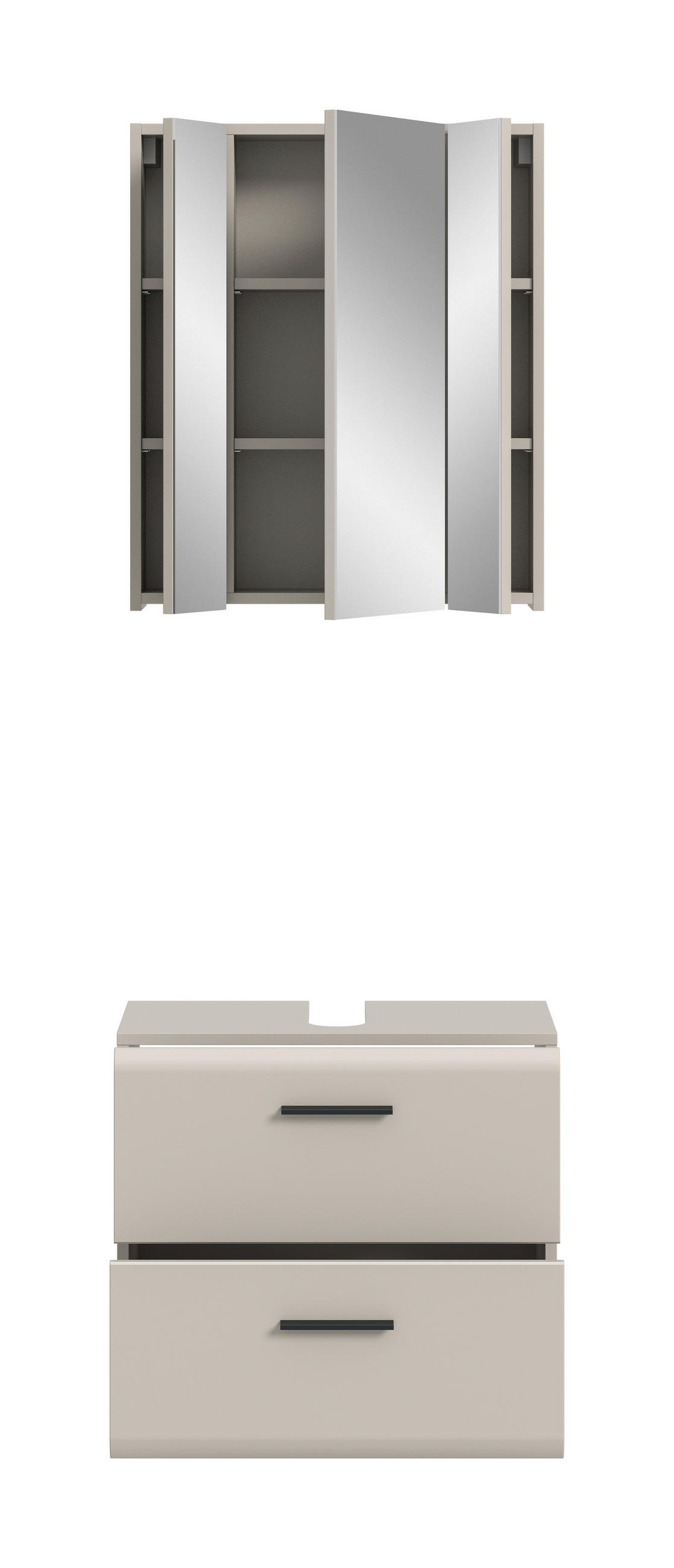 BADRUM 60 cm  - svart/kashmir, Trend, trämaterial/glas (60cm) - MID.YOU