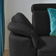 ECKSOFA in Echtleder Schwarz  - Schwarz, Design, Leder/Metall (285/239cm) - Cantus