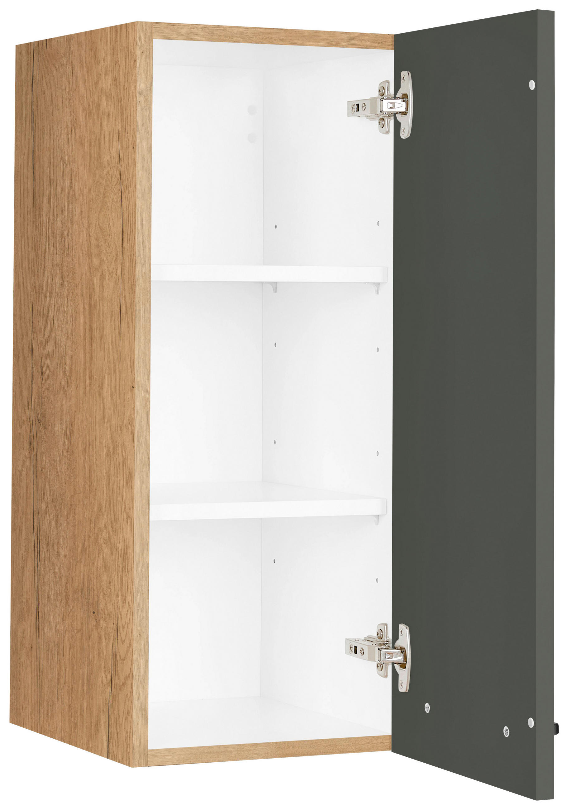 KÜCHENOBERSCHRANK 30/72/35 cm  in Grün, Eichefarben  - Eichefarben/Schwarz, MODERN, Holzwerkstoff/Metall (30/72/35cm) - Nobilia