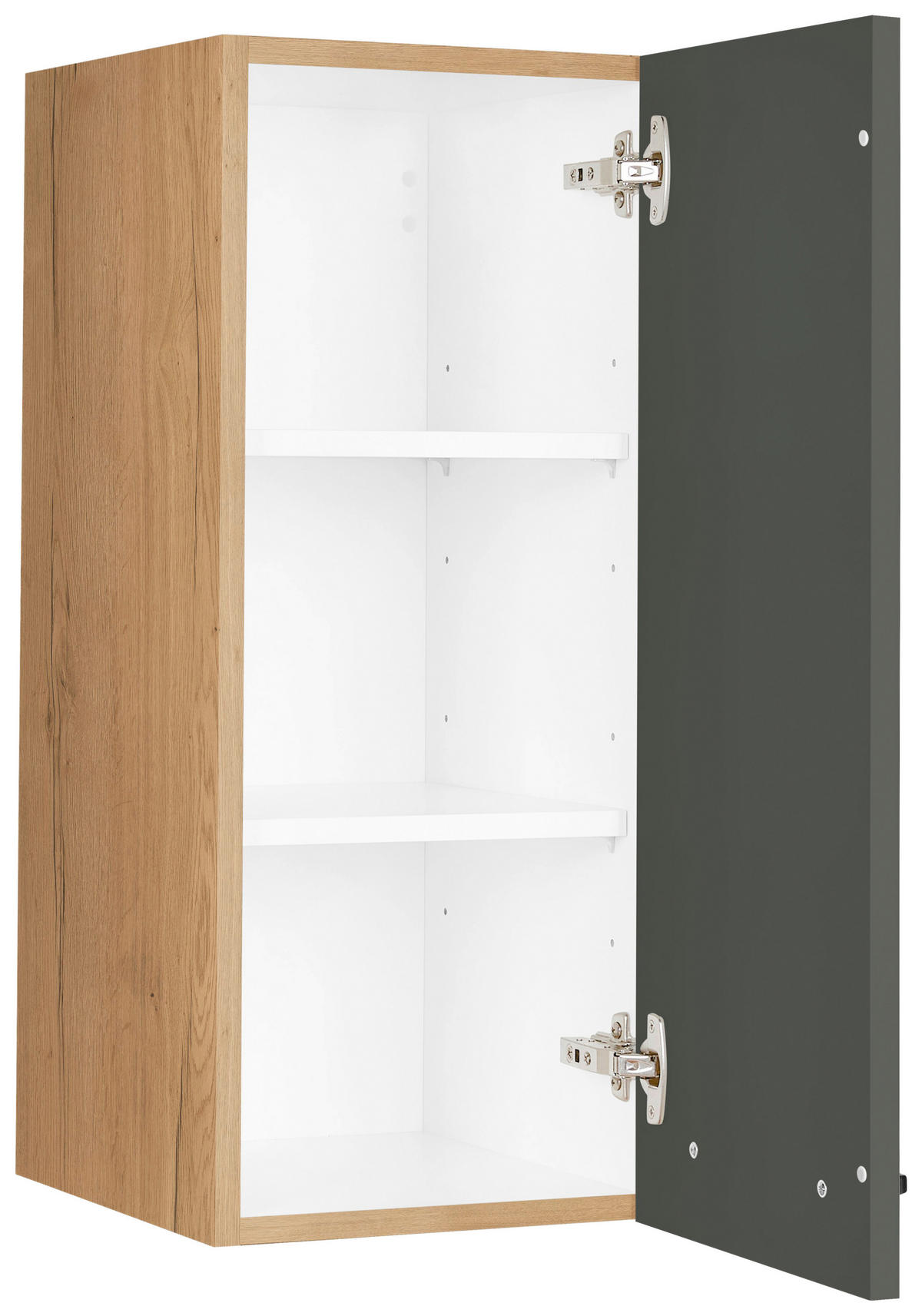 KÜCHENOBERSCHRANK 30/72/35 cm  in Grün, Eichefarben  - Eichefarben/Schwarz, MODERN, Holzwerkstoff/Metall (30/72/35cm) - Nobilia