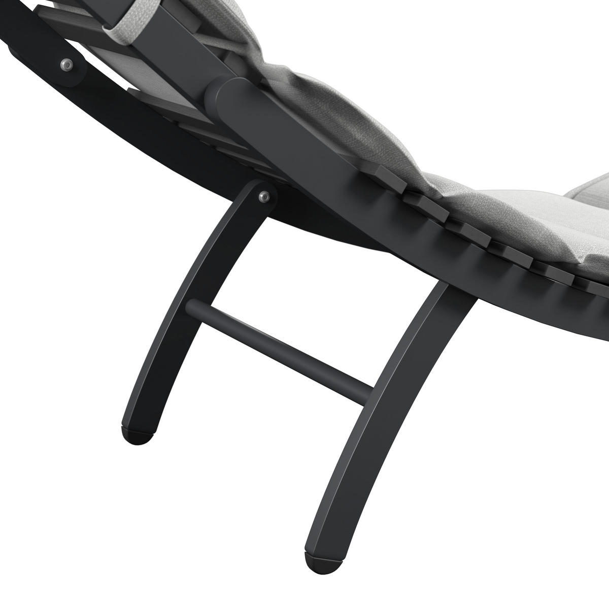 BAŠTENSKA LEŽALJKA  siva, tamnosiva   - tamnosiva/siva, Moderno, metal/tekstil (180/54/70cm) - Bessagi Garden