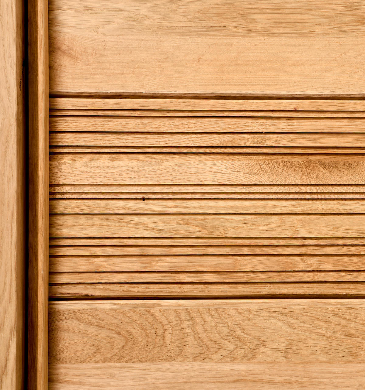 SCHWEBETÜRENSCHRANK 285/216/70 cm 3-türig Champagner, Wildeiche  - Wildeiche/Champagner, Design, Glas/Holz (285/216/70cm) - Linea Natura