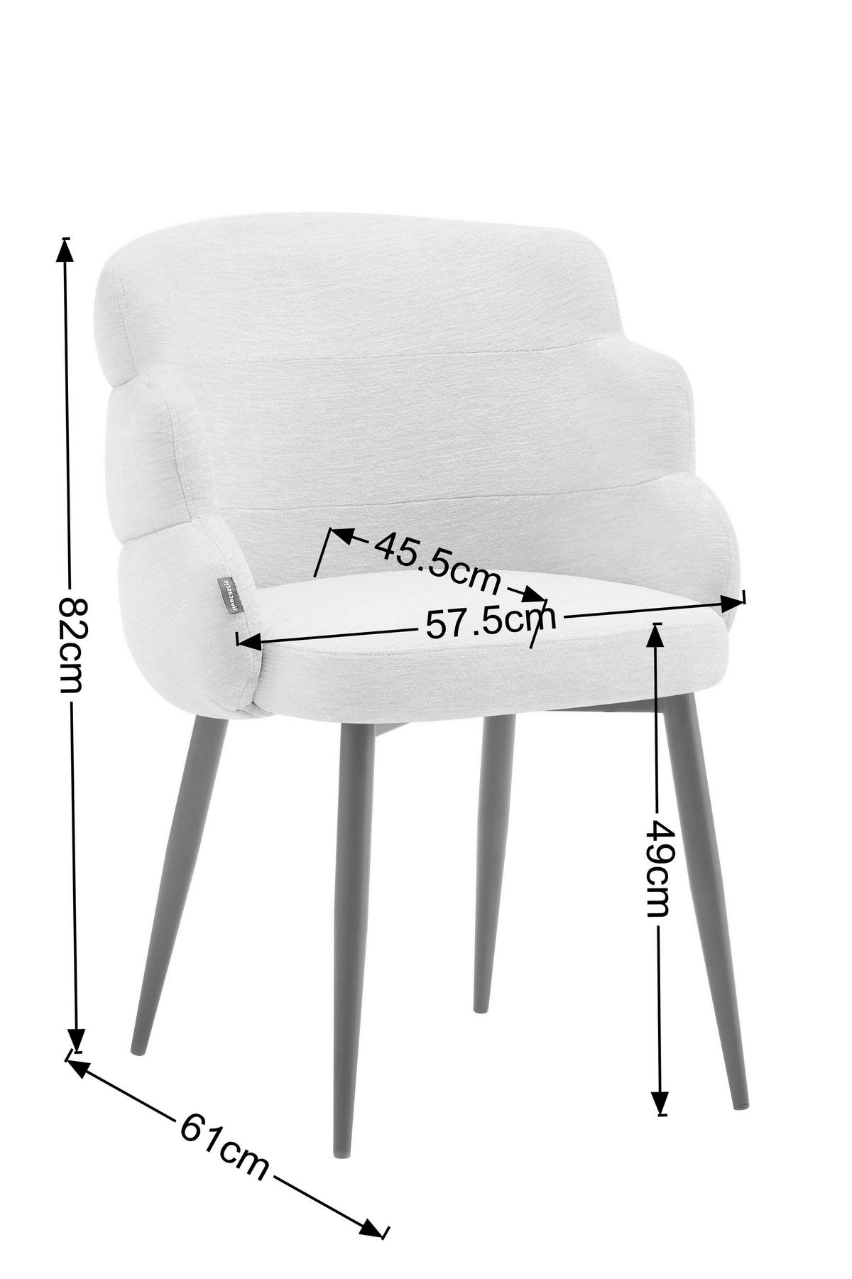 VIERFUßSTUHL - Taupe/Schwarz, MODERN, Holz/Textil (60,5/82/61cm) - Livetastic