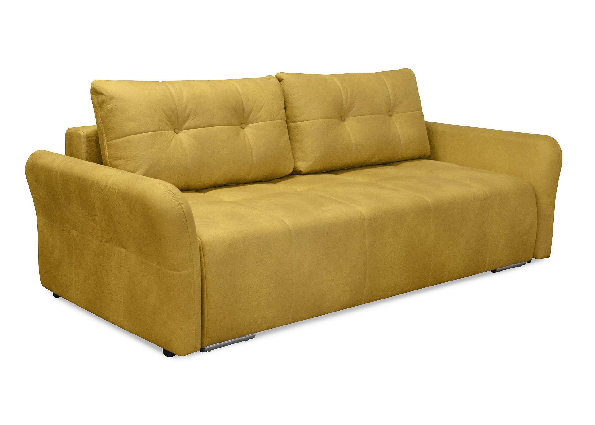 TROSJED NA RAZVLAČENJE drvo, tekstil, drvni materijal  žuta    - žuta, Moderno, drvni materijal/drvo (225/100/68cm) - Hom`in