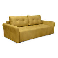 SOFA LEŽAJ žuta  - žuta, Moderno, drvo/tekstil (225/100/68cm) - Hom`in