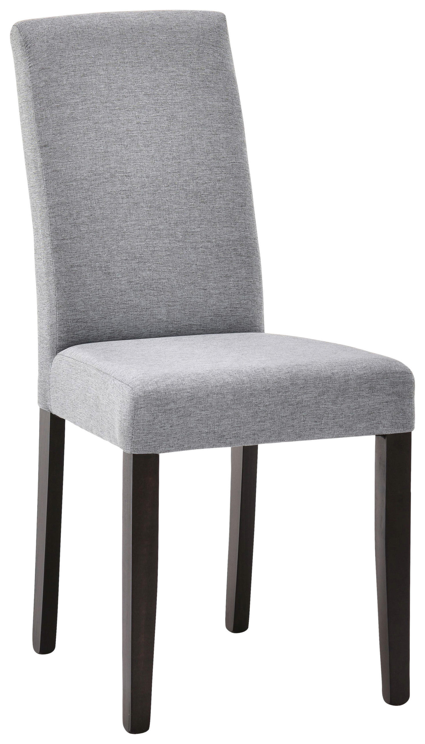 STUHL in Holz, Textil Schwarz, Hellgrau  - Hellgrau/Schwarz, KONVENTIONELL, Holz/Textil (43,5/94/59cm) - Cantus