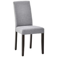 STUHL in Holz, Textil Schwarz, Hellgrau  - Hellgrau/Schwarz, KONVENTIONELL, Holz/Textil (43,5/94/59cm) - Cantus