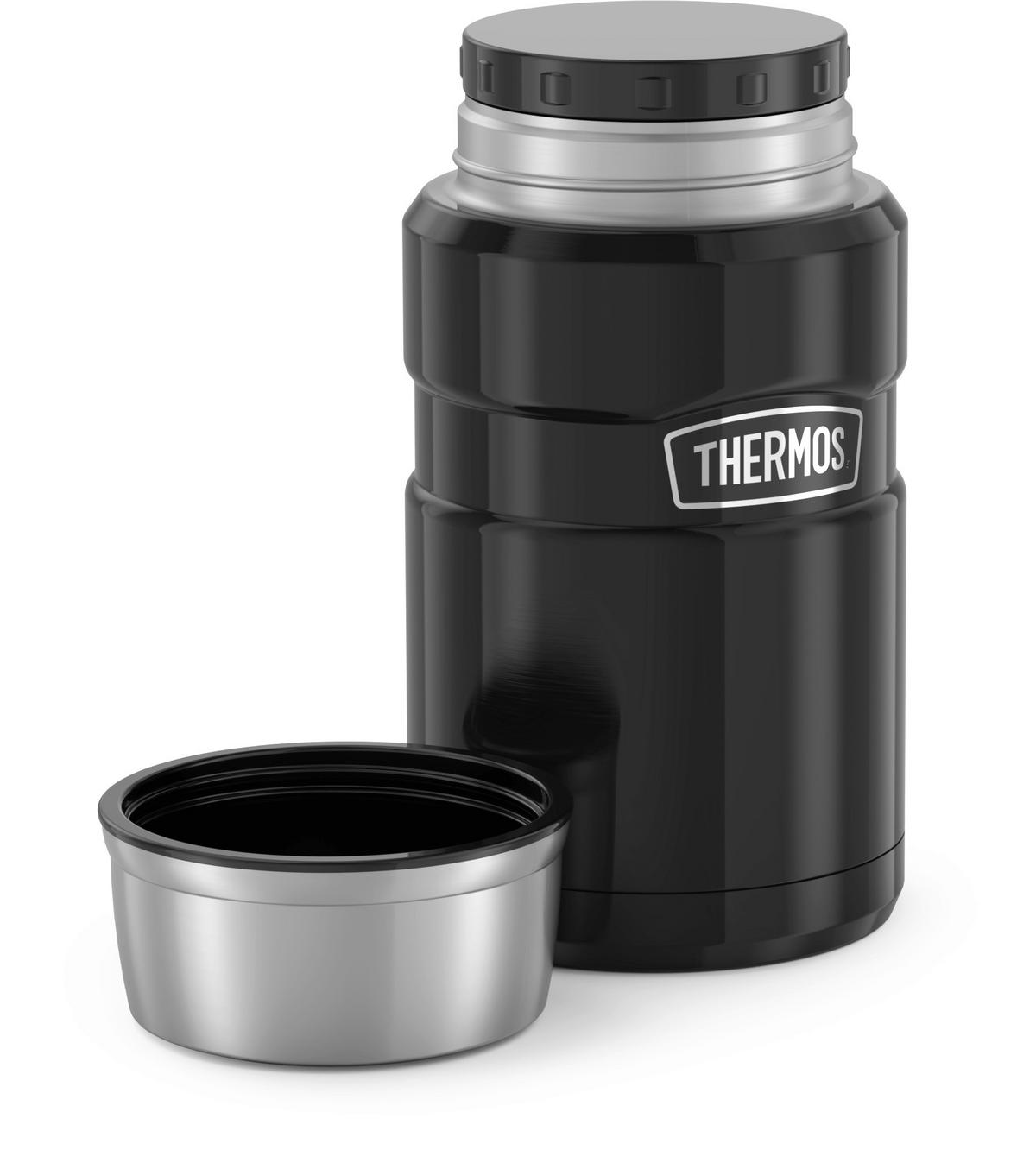 ISOLIERSPEISEGEFÄSS Stainless King 0,71 L  - Schwarz Hochglanz, Metall (0,71l) - Thermos