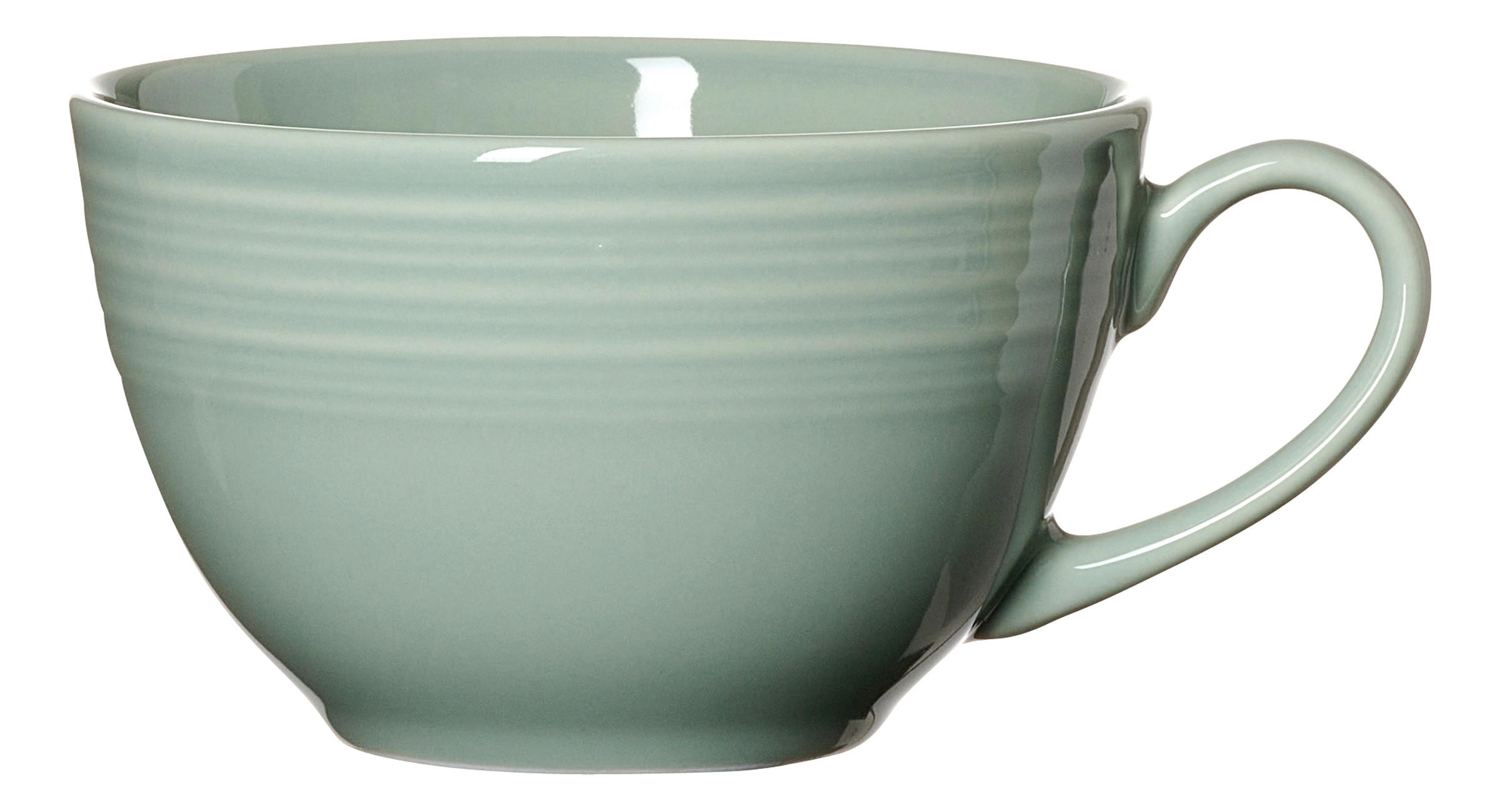 KAFFEETASSE Levi grün 220 ml  - Grün, KONVENTIONELL, Keramik (9,5/6cm) - Ritzenhoff Breker