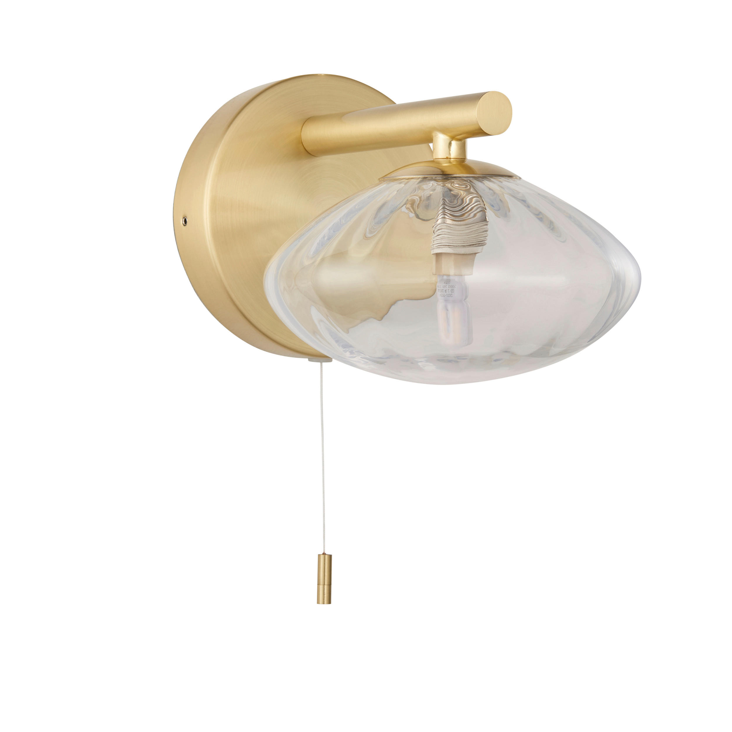 BADEZIMMER-WANDLEUCHTE Mobias 14/12.5 cm   - Klar/Weiß, Basics, Glas (14/12.5cm) - ENDON